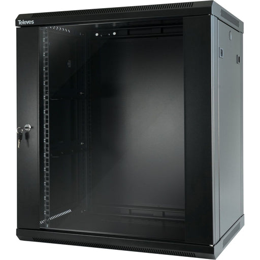 Televes - Leergehäuse 19" Netzwerkschrank MSR1913B 13HE 600x450mm dem