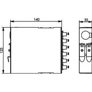 Telegärtner - Patchpanel LWL TS-Verteiler mit 6xLC-D 100022885 Keramikhülse