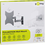 Goobay - Halterung für Audio-/Videosysteme TV-Wandhalterung 49714 FULLMOTION S Single