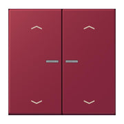 Jung - Abdeckung/Bedienelement für Installationsschalterprogramme Wippe mit Lichtleiter LC 102 KO5P 255 le rubis