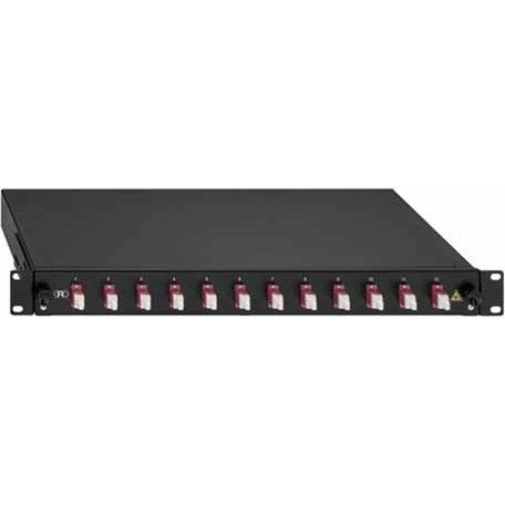 Rutenbeck - Patchpanel LWL BasicLine Spleissbox 2280301120 12xLC-D OM4 erika − 1 Stück