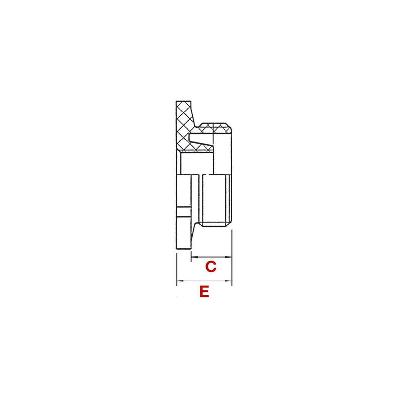 Plica - Erweiterungs-/Reduzierring Reduktion 907005516 M16/M12 PA6/GFK sw − 50 Stück