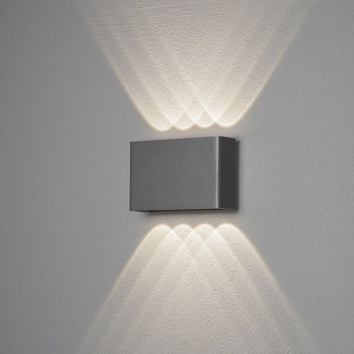 Gnosjö Konstsmide AL - Decken-/Wandleuchte LED-Wandleuchte 7865-370 Chieri 4x2 anthrazit