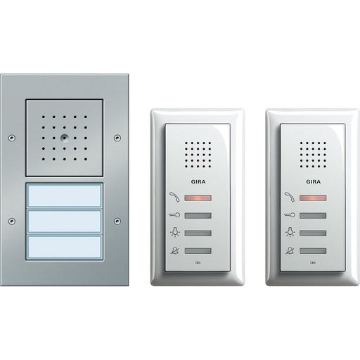 Gira - Türsprech-Set Zweifam.haus-Paket 049544 Audio alu