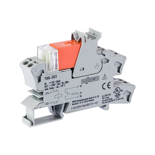 WAGO - Schaltrelais Stecksockel m.Relais 788-303 1W, 12V DC/16A
