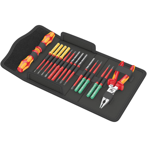 Wera - Werkzeugset Kraftform Kompakt VDE slim 05006612001 Tool Finder, 17-tlg