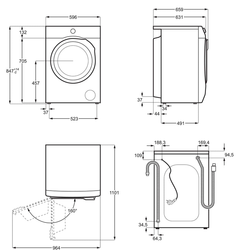 Electrolux AEG - Waschmaschine Waschautomat L6FBF40408
