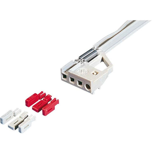 Heitec - Befestigungsteil für Baugruppe mit Rastermaß 482,6 mm (19 Zoll) Codierpins 3684.326 (VE100) rot