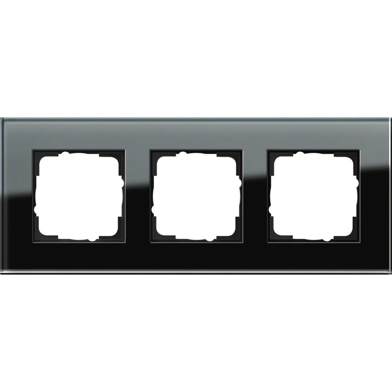 Gira - Abdeckrahmen 3f. sw-glas 021305 Esprit