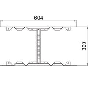 OBO Bettermann - Verbinder für Kabeltragsystem Multifunktionsverbinder LMFV 630 FS für Kabelleiter