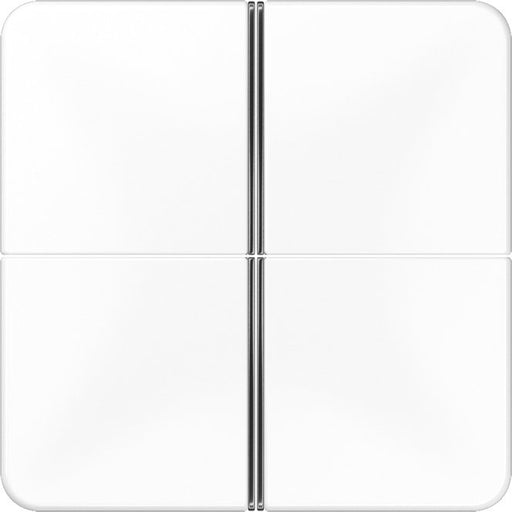 Jung - Abdeckung/Bedienelement für Installationsschalterprogramme Tastensatz 4-fach aws CD 404 TSA WW komplett − 1 Stück