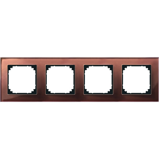 Merten - Abdeckrahmen Rahmen Glas 4f.mah/br 489415 waage/senkrecht