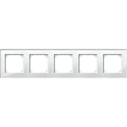 Merten - Abdeckrahmen Rahmen Glas 5f.bril/ws 489519 waage/senkrecht