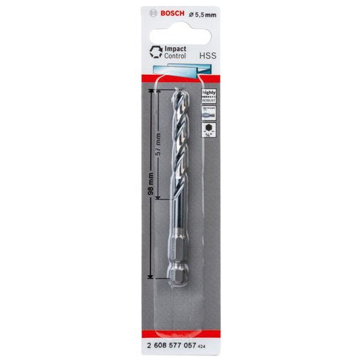 Bosch - Bohrer HSS Spiralbohrer mit 2608577057 Sechskantschaft 5,5