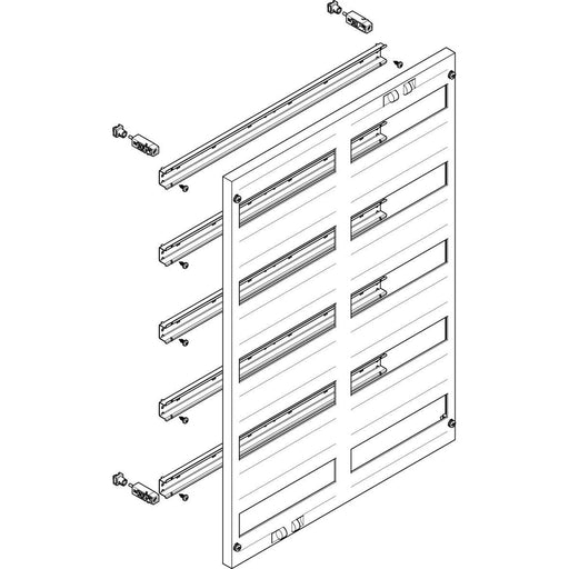 ABN - Verteilerfeld für Installationsverteiler ESPRO-Modul MF2520 flach BxH:500x750mm