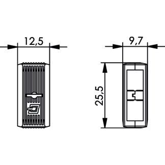 Telegärtner - Zubehör/Ersatzteile für LWL-Technik Verbindungsklammer 100000880 für SC-Stecker − 10 Stück