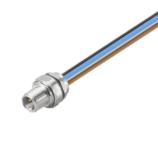 Weidmüller - Rundsteckverbinder, Einbau (mit Leitung) Steckverbinder SAIEM12SL0.3VHM162.5 M12