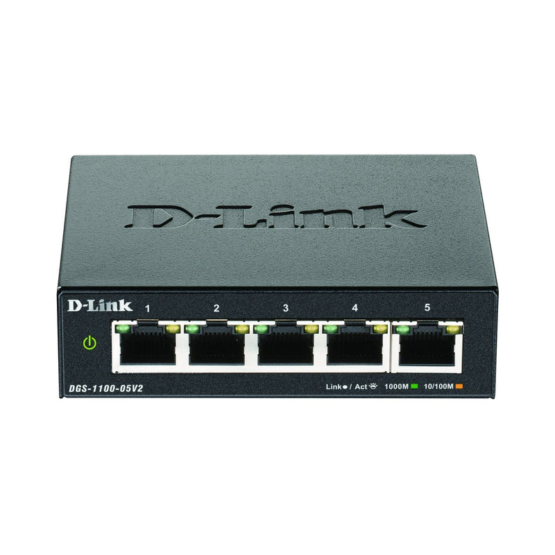 DLink - Netzwerk Switch 5-Port Gigabit SmartSwitch DGS-1100-05V2/E Layer2