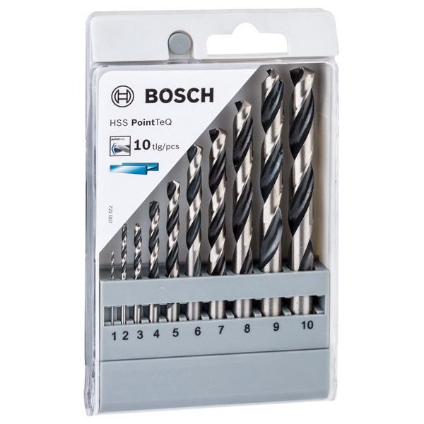 Bosch - Bohrer-Set HSS-Spiralbohrer-Set 2608577348 PointTeQ 10-tlg