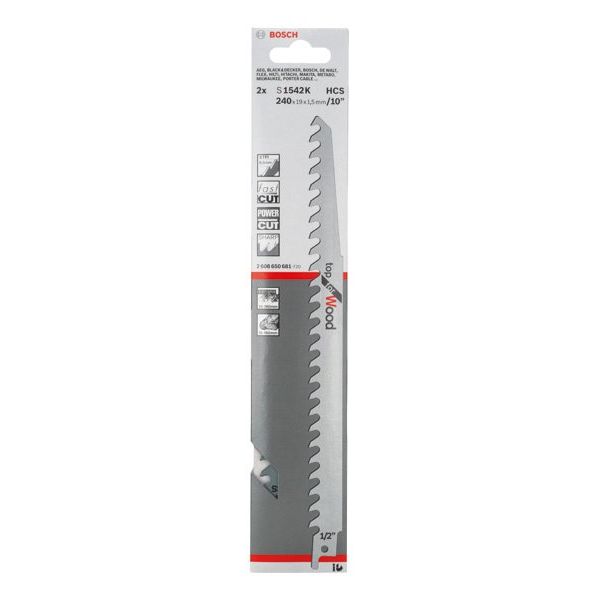 Bosch - Säbelsägeblatt Top for Wood, 2er-Pack 2608650681