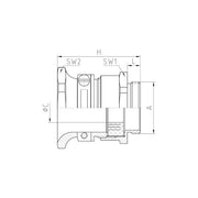 Jacob - Kabelverschraubung MS-FAVORIT-Kabelverschr. 23.611M16 M16/ PG11 − 50 Stück