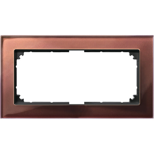 Merten - Abdeckrahmen Rahmen Glas 2f.mah/br 487815 ohne Mittelsteg