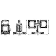 Ledvance - Baustellenleuchte LED-Arbeitsleuchte LED W #4058075831292 6500K, sw/gr