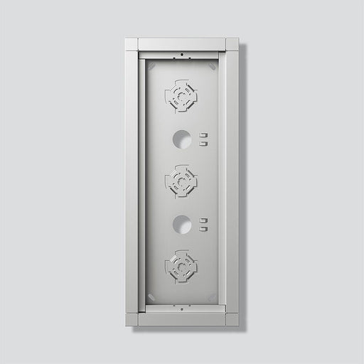 Siedle&Söhne - Montageelement für Türstation Gehäuse-Aufputz GA 612-3/1-01 SM Silber-Metallic − 1 Stück