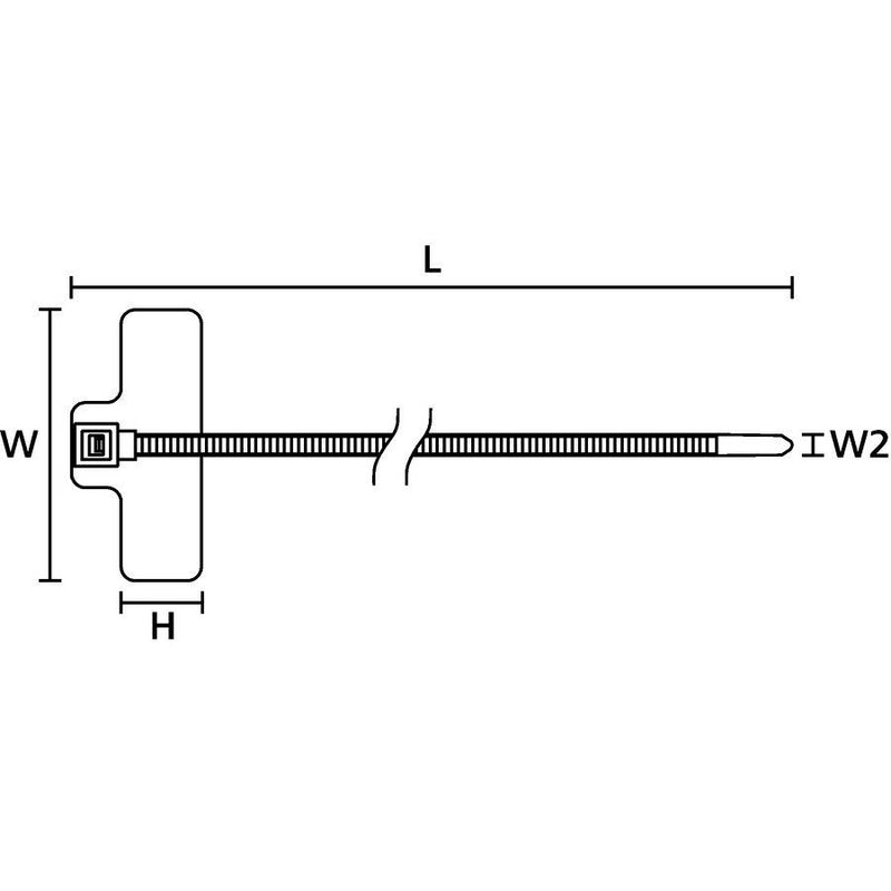HellermannTyton - Kabelbinder RFID-Kabelbinder 111-02508 schw./weiß.Flaggenk. − 50 Stück