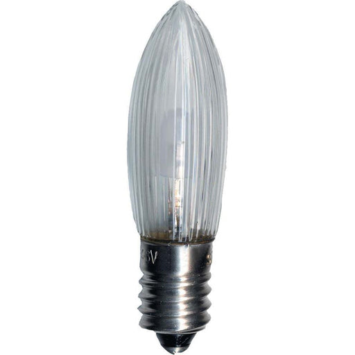 Scharnberger+Hasenbein - Allgebrauchsglühlampe Kerzenform Riffelkerze 13x45mm 57079 (VE3) E10 12V 2,4W
