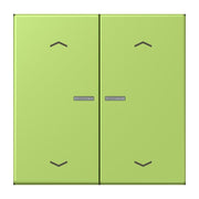 Jung - Abdeckung/Bedienelement für Installationsschalterprogramme Wippe mit Lichtleiter LC 102 KO5P 221 vert clair