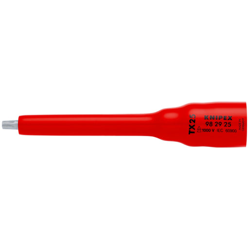 Knipex - Sechskant-Einsatz für Steckschlüssel Steckschlüsseleinsatz 98 29 25 − 1 Stück