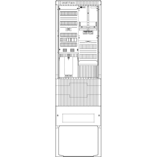 ABN - Zähler-Komplettschrank Zähleranschlusssäule SZ205ZA1502 1 ZP APZ 5pol