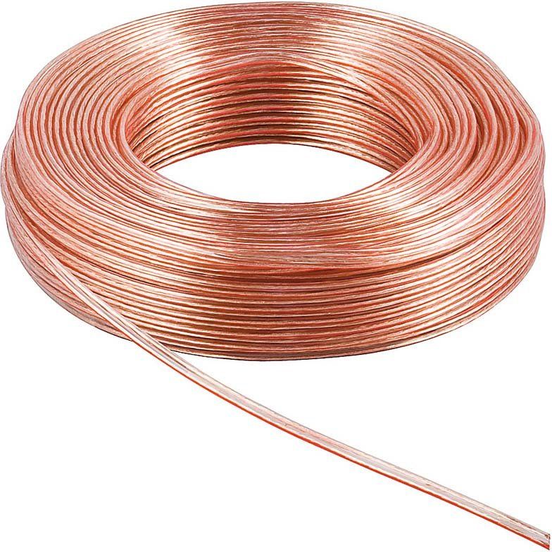 Goobay - Lautsprecherleitung Lautsprecherkabel 10m 15130 LSP 2x2,5qmm,transp