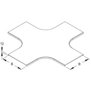 Niedax - Deckel Kreuzstück für Kabeltragsystem Deckel für Kreuzung RKSCD 500 S Breite 505,5mm