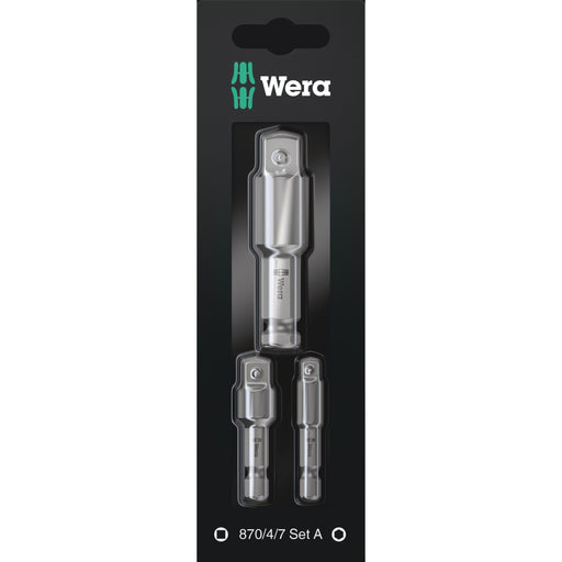 Wera - Werkzeugset Verbindungsschlüssel-Set 870/4/7 Set A SB SiS Vierkant