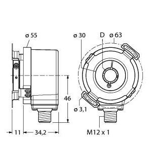 Turck - Drehgeber Inkrementaler Drehgeber REI-E-114 #100011776