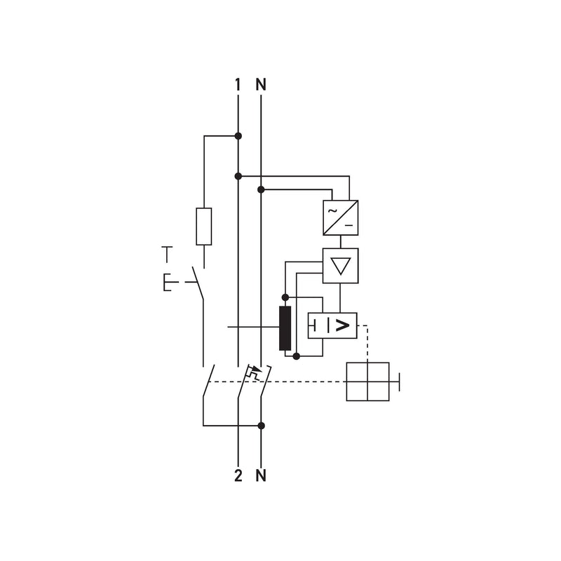 Doepke - Kombination FI-Schalter/Leitungsschutzschalter FI-/LS-Kombination DRCBO4B16/0,10/1N-B