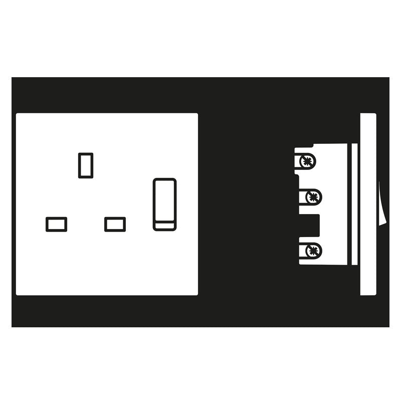 Jung - Steckdose Abschaltbare Steckdose ME 3171 C British Standard