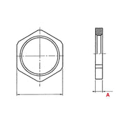 Plica - Gegenmutter für Kabelverschraubung Sechskantmutter 926004204 M20x1.5 Messing vern