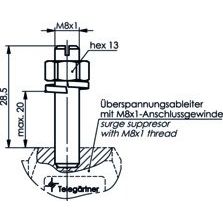 Telegärtner - Zubehör/Ersatzteile für Überspannungsschutz Energietechnik Befestigungssatz 100022641 f.Übersp.ableiter