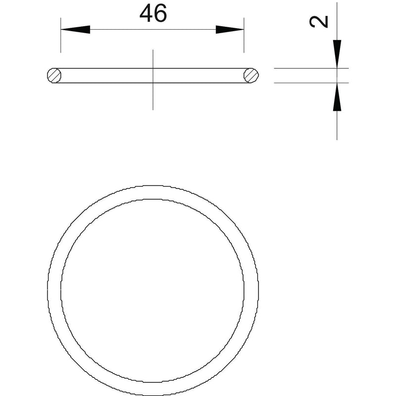 OBO Bettermann - Dichtring, flach O-Dichtring f.Anschl.gew. 171 M50 − 50 Stück