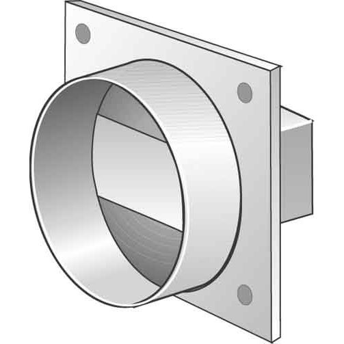 Helios Ventilatoren - Absperrklappe runder Luftkanal Rückschlagklappe FLRSK 100 Flachkan."100"mDN100 − 3 Stück
