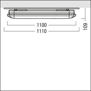 Zumtobel Group - Decken - /Wandleuchte LED - Feuchtraumleuchte AMP S 4600 #42930415 4000K