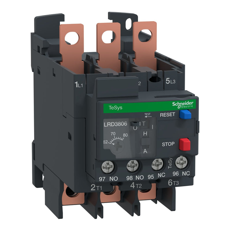 Schneider Electric - Überlastrelais thermisch Motorschutzrelais 62-80A LRD3806 CL 10A Ring