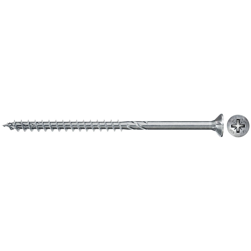 Fischer Deutschl - Holz-/Spanplattenschraube Spanplattenschr.Pwr-Fast 2 670529 6,0x90 SK blvz TG PZ − 200 Stück