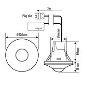 ESYLUX - Bussystem-Bewegungsmelder Decken-Präsenzmelder PD-C 360 #EP10428845