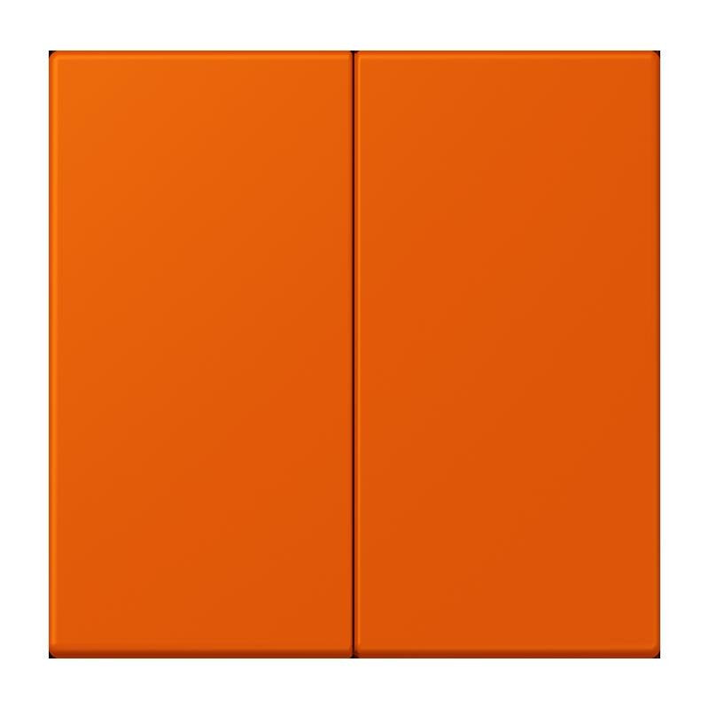 Jung - Abdeckung/Bedienelement für Installationsschalterprogramme Wippe für Taster 2fach LC 102 260 orange vif