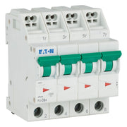 Eaton - Leitungsschutzschalter PLI-C6/4 C 6A, 4p Steckkl