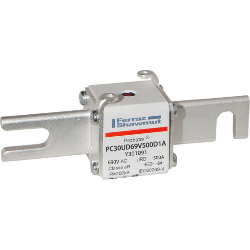 Mersen - HRC-Sicherung Sicherungseinsatz aR PC30UD69V500D1A Gr.30 AC690V 500A − 3 Stück